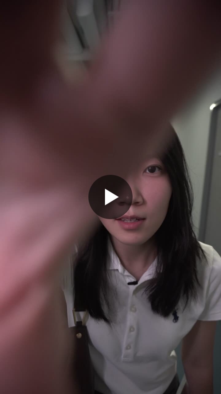 Opening frame of the film: a close, handheld shot of me talking to camera, a hand sweeping past the lens.